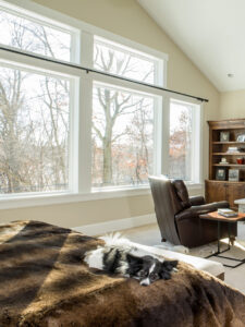 post-and-beam homes feature large windows